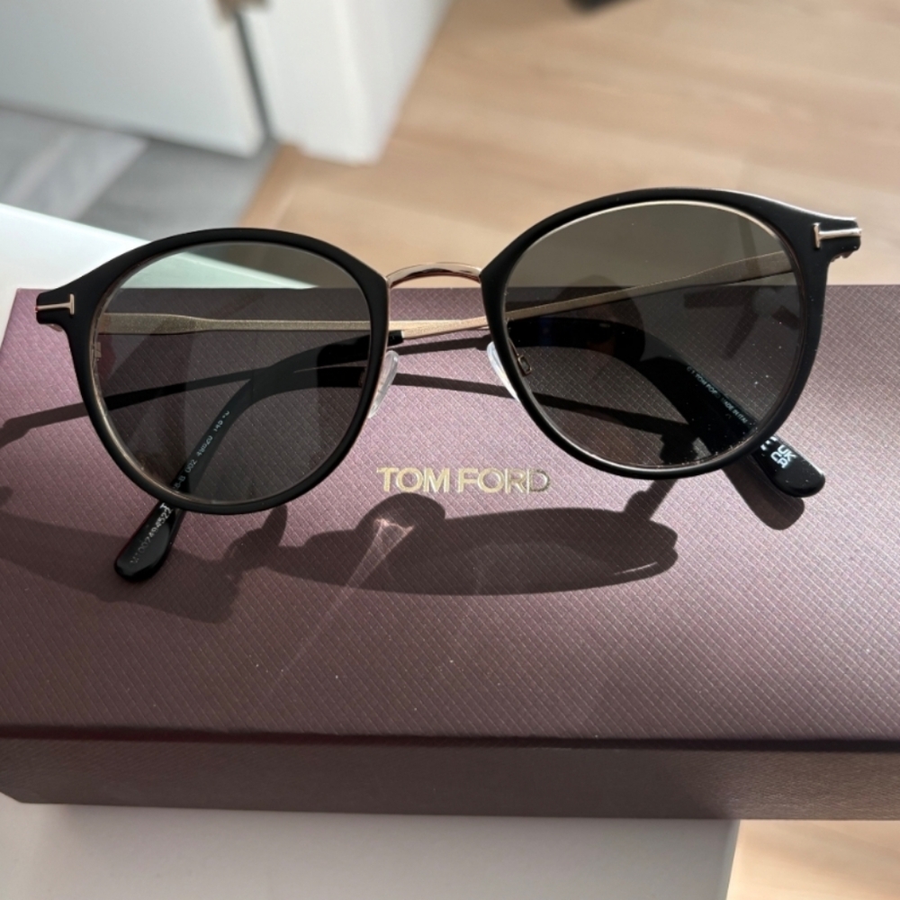 Tom Ford Black and Gold Sunglasses